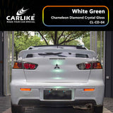 BlackAnt CL-CD-04 Chameleon Diamond Crystal Gloss White Green Vinyl