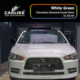 BlackAnt CL-CD-04 Chameleon Diamond Crystal Gloss White Green Vinyl