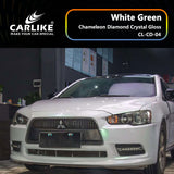 BlackAnt CL-CD-04 Chameleon Diamond Crystal Gloss White Green Vinyl