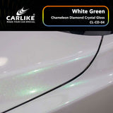 BlackAnt CL-CD-04 Chameleon Diamond Crystal Gloss White Green Vinyl