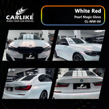 BlackAnt CL-MW-04P Pearl Magic Gloss White Red Vinyl PET Liner