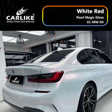 BlackAnt CL-MW-04P Pearl Magic Gloss White Red Vinyl PET Liner