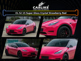 BlackAnt CL-SJ-15 Super Gloss Crystal Strawberry Red Vinyl