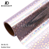 BlackAnt BA-BU Holographic Bubble Permanent Self Adheasive For Cricut Cutting DIY Craft Vinyl