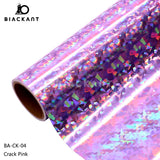 BlackAnt BA-CK Holographic Crack Permanent Self Adheasive For Cricut Cutting DIY Craft Vinyl