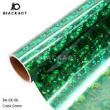 BlackAnt BA-CK Holographic Crack Permanent Self Adheasive For Cricut Cutting DIY Craft Vinyl