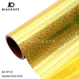 BlackAnt BA-SP Holographic Sparkle Dots Permanent Self Adheasive For Cricut Cutting DIY Craft Vinyl