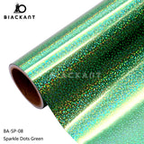 BlackAnt BA-SP Holographic Sparkle Dots Permanent Self Adheasive For Cricut Cutting DIY Craft Vinyl