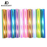 BlackAnt BA-RA-12 Sheets Pack Chrome Rainbow Cricut Cutting DIY Craft Permanent Vinyl Sheet