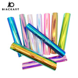 BlackAnt BA-RA-12 Sheets Pack Chrome Rainbow Cricut Cutting DIY Craft Permanent Vinyl Sheet