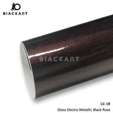 BlackAnt CL-GE-08 Gloss Electro Metallic Black Rose Car Body Wrap Vinyl Auto Vechile Wrapping Film