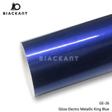 BlackAnt CL-GE-26 Gloss Electro Metallic King Blue Car Body Wrap Vinyl Auto Vechile Wrapping Film