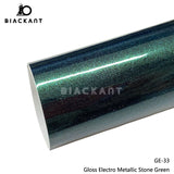 BlackAnt CL-GE-33 Gloss Electro Metallic Stone Green Car Body Wrap Vinyl Auto Vechile Wrapping Film