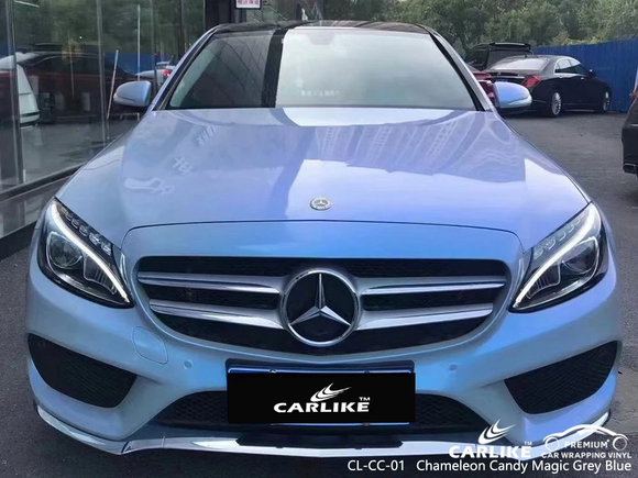 CL-CC-01 chameleon candy magic grey blue vinyl for mercedes-benz