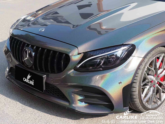 CL-IL-01 iridescence laser dark grey vinyl for mercedes-benz