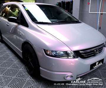 CL-CC-03 chameleon candy magic grey red vinyl for honda