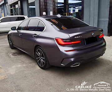 CL-EM-05 matte electro metallic steel grey vinyl for bmw