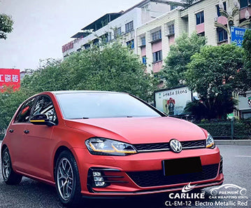 CL-EM-12 matte electro metallic red vinyl for vw