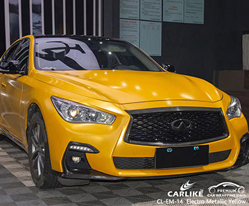 CL-EM-14 matte electro metallic yellow vinyl for infiniti
