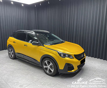 CL-EM-14 matte electro metallic yellow vinyl for peugeot