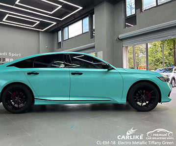 CL-EM-18 matte electro metallic tiffany green vinyl for audi