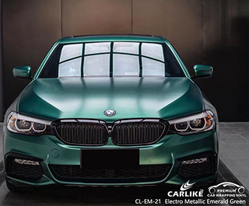 CL-EM-21 matte electro metallic emerald green vinyl for bmw