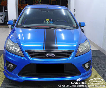 CL-GE-24 gloss electro metallic jazz blue vinyl for ford