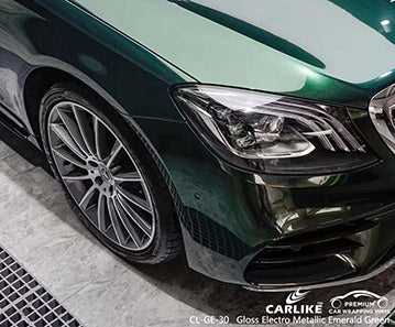 CL-GE-30 gloss electro metallic emerald green vinyl for benz