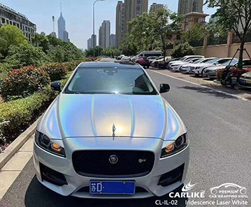 CL-IL-02  iridescence laser white vinyl for jaguar