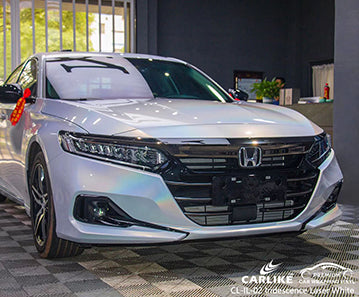CL-IL-02 iridescence laser white vinyl for honda