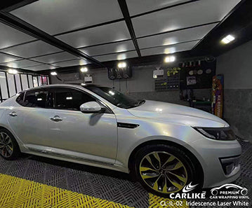 CL-IL-02 iridescence laser white vinyl for honda