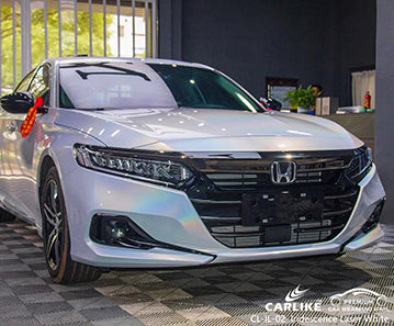 CL-IL-02 iridescence laser white vinyl for honda