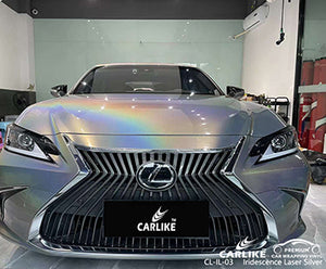 CL-IL-03 iridescence laser silver vinyl for lexus