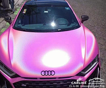 CL-IL-08 iridescence laser pink vinyl for audi