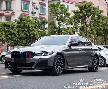 CL-LM-01P liquid metallic silver vinyl (pet air release paper) for