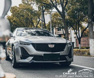 CL-LM-01P liquid metallic silver vinyl (pet air release paper) for cadillac