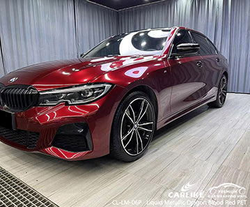 CL-LM-06P liquid metallic dragon blood red vinyl (pet air release paper) for bmw