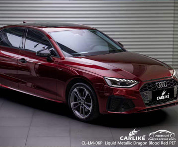 CL-LM-06P liquid metallic dragon blood red vinyl (pet air release paper) for audi