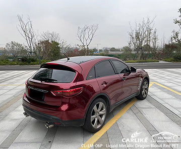 CL-LM-06P liquid metallic dragon blood red vinyl (pet air release paper) for infinity