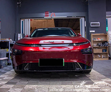 CL-LM-06P liquid metallic dragon blood red vinyl (pet air release paper) for xpeng