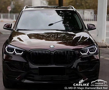 CL-MD-01 magic diamond black red vinyl for bmw