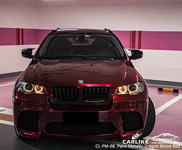 CL-PM-06 paint metallic dragon blood red vinyl for bmw