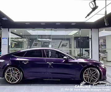 CL-PM-08 paint metallic midnight purple vinyl for audi