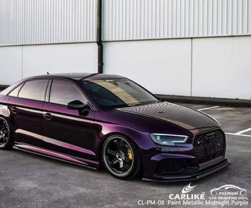CL-PM-08 paint metallic midnight purple vinyl for audi