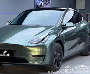 CL-PM-24P paint metallic sonoma green vinyl (pet air release paper) for tesla