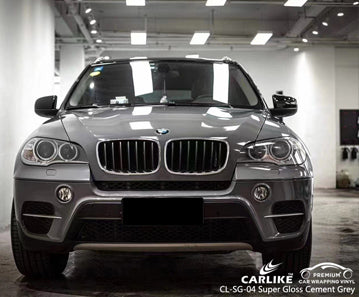 CL-SG-04 super gloss cement grey vinyl for bmw