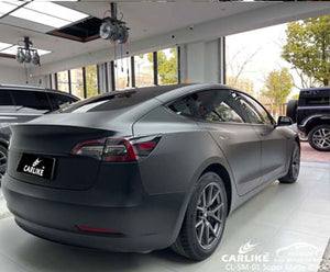 CL-SM-01 super matte black vinyl for tesla