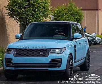 CL-SV-21 super gloss crystal sky blue vinyl for land rover