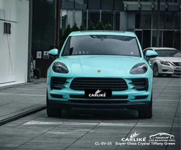 CL-SV-25 super gloss crystal tiffany green vinyl for porsche