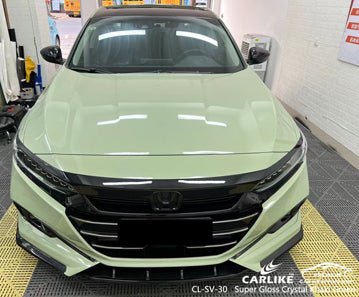 CL-SV-30 super gloss crystal khaki green vinyl for honda